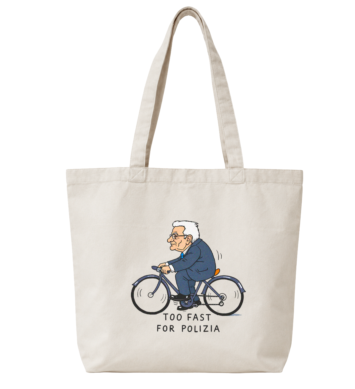 Tote Bag Too Fast For Polizia Mattarella