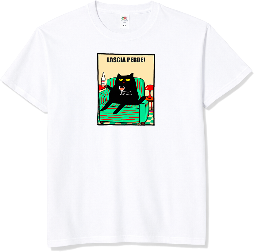 T-shirt gatto "Lascia Perde"